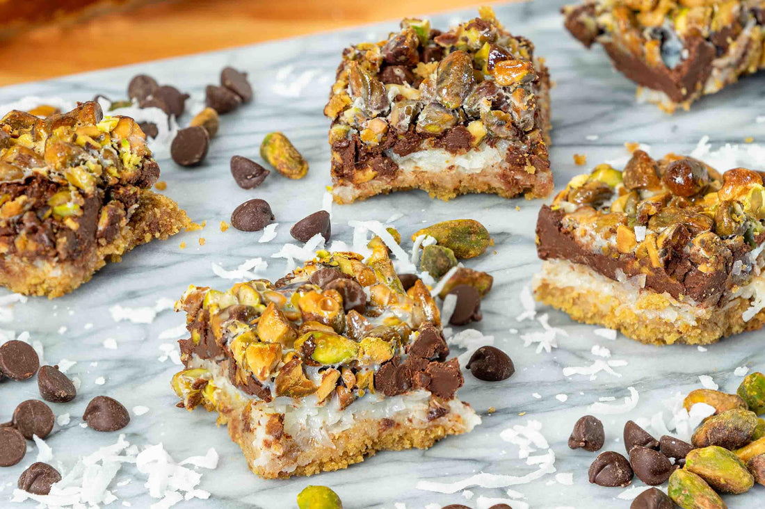 Magical Pistachio Cookie Bars