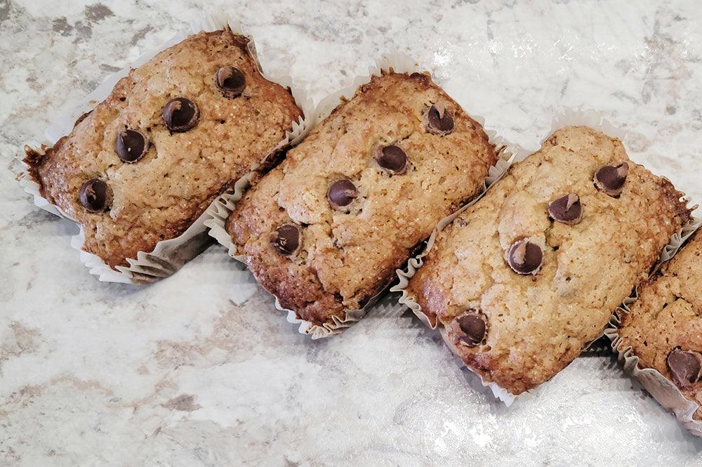 Chocolate Chip Banana Mini Loaves Recipe