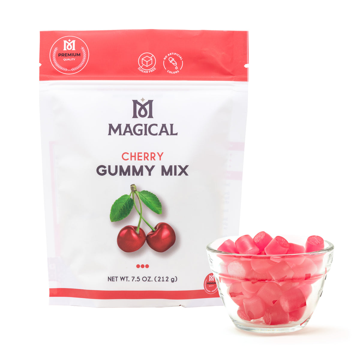 Magical Premium Gummy Mix 2-Pack Bundle – Cherry & Blue Raspberry (Sugar-Free)