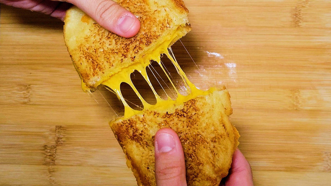 Gooey Grilled Cheese Made with Infused Magical Butter on Sourdough
