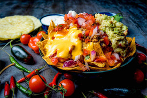 Loaded Nachos with Infused Cheese Sauce