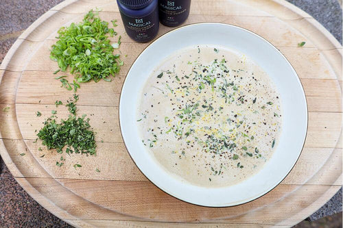 Reishi Mushroom Soup with Magical Mushroom Powder