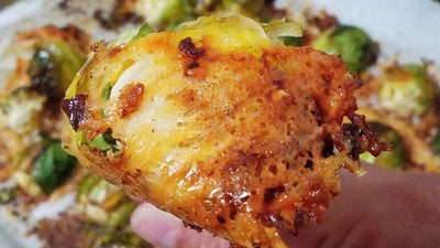Chili and Parmesan Crusted Brussels Sprouts