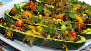 Zucchini Burrito Boats