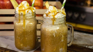 Apple Cider Floats with Infused Caramel Sauce
