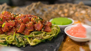 Tuna Poke with Kani Su Salad