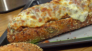 Chicken Parm Stuffed Garlic Bread