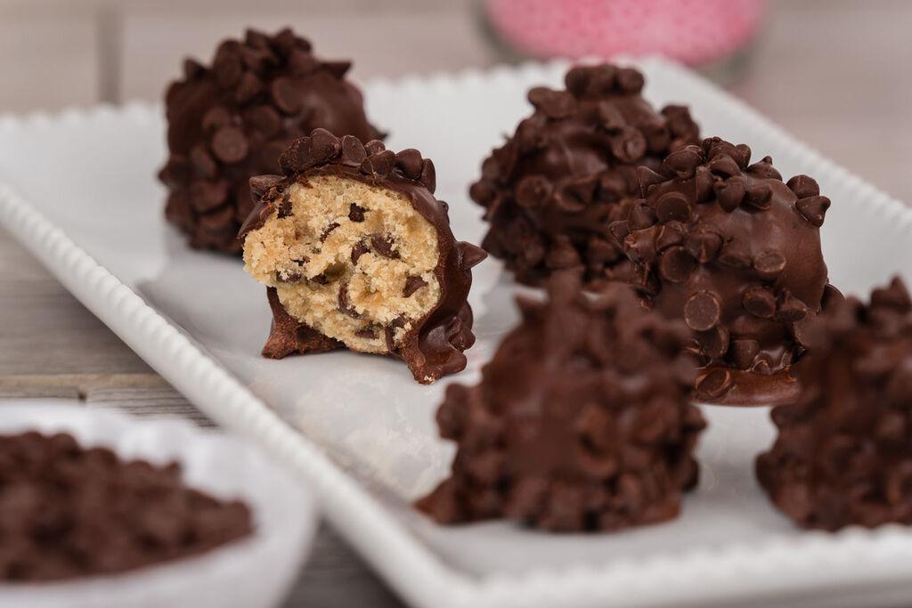 Chocolate Covered Edible Cookie Dough Bites