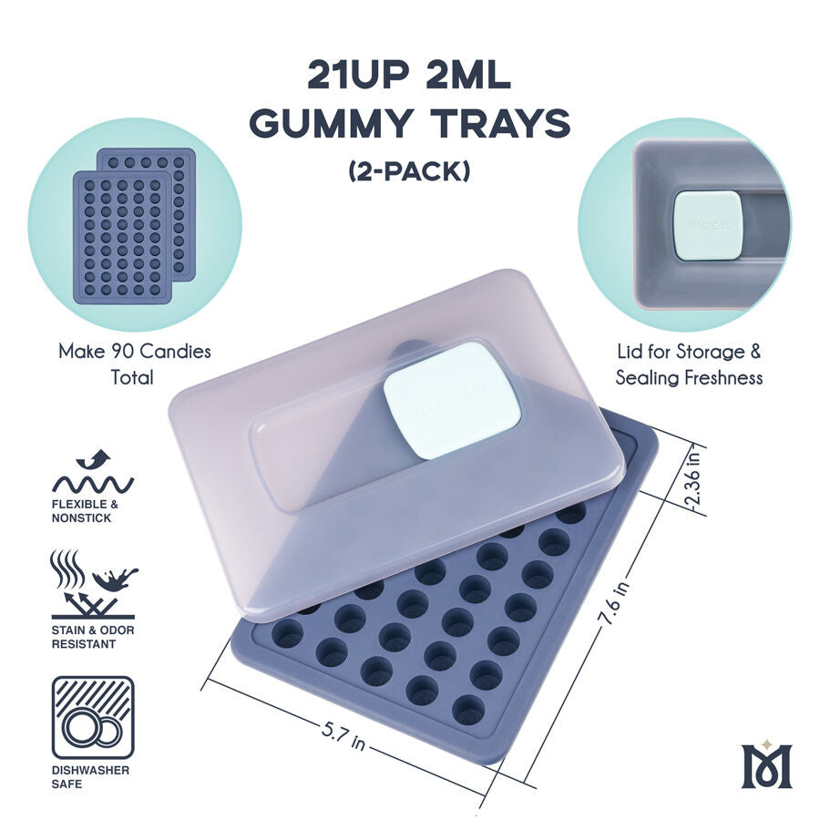 Magical 21UP Gummy Molds 2mL (2 PACK) | MagicalButter